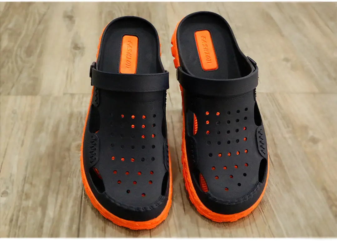 Vietnamese style Wentu slippers WENTU sandals dual-purpose shoes men's fashion outdoor and indoor two-color mesh holes — chobi 13