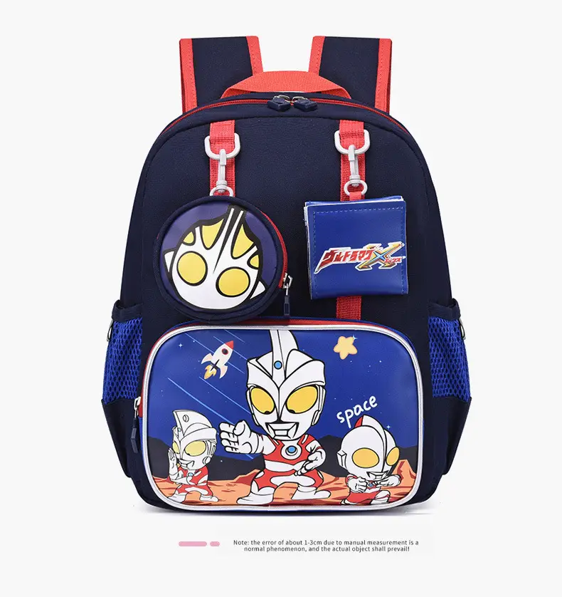 School bag for kindergarten, cartoon backpack for students, purse, card holder, pony, Spiderman — chobi 23
