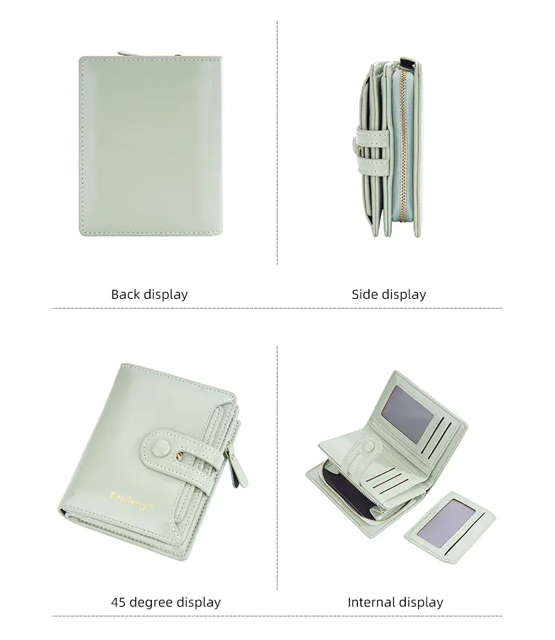 Wallet, shoulder bag, short brand card holder, high-quality style — chobi 16