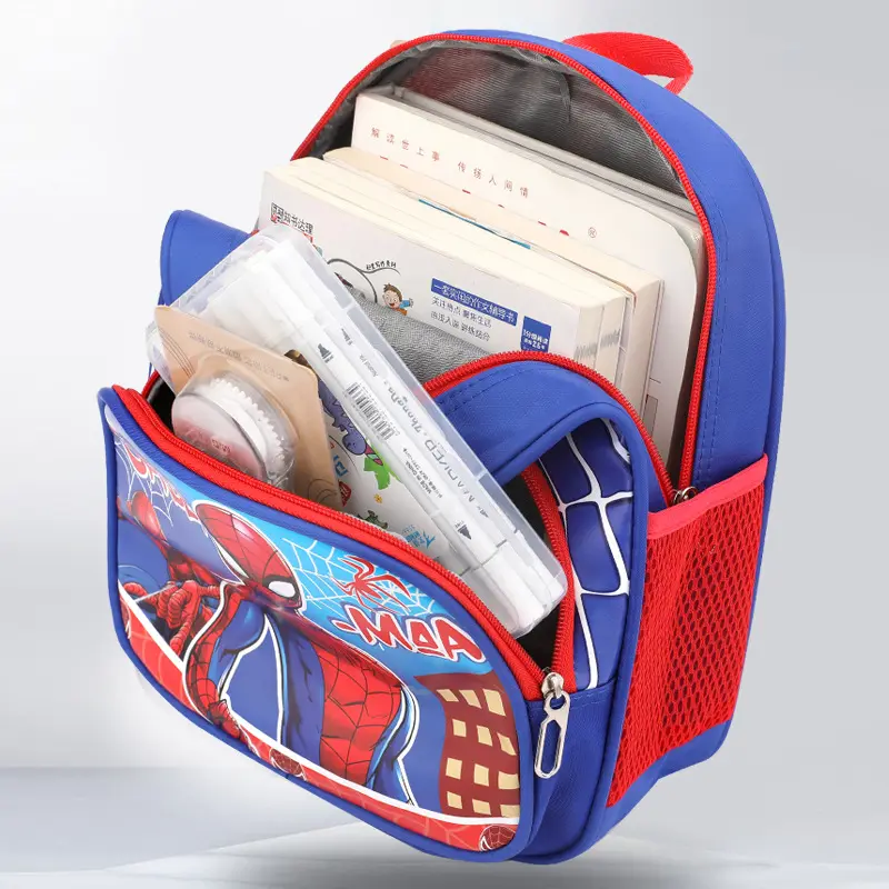 Cartoon handheld school bag, children's backpack, 3-5 years, spine protection — chobi 24