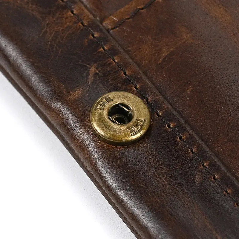 Retro leather wallet for leisure, Amazon, genuine leather — chobi 25