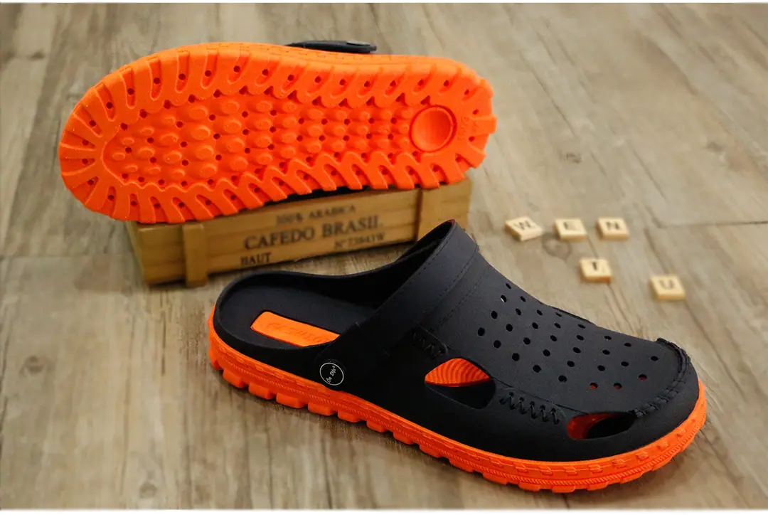 Vietnamese style Wentu slippers WENTU sandals dual-purpose shoes men's fashion outdoor and indoor two-color mesh holes — chobi 18