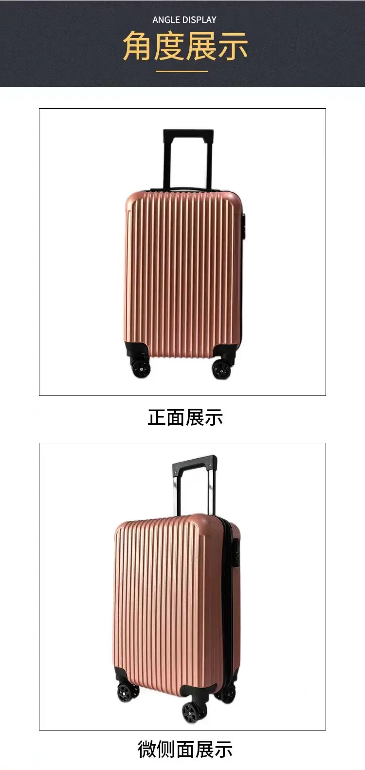 Capacious high quality suitcase, 20 inch, style, color — chobi 5