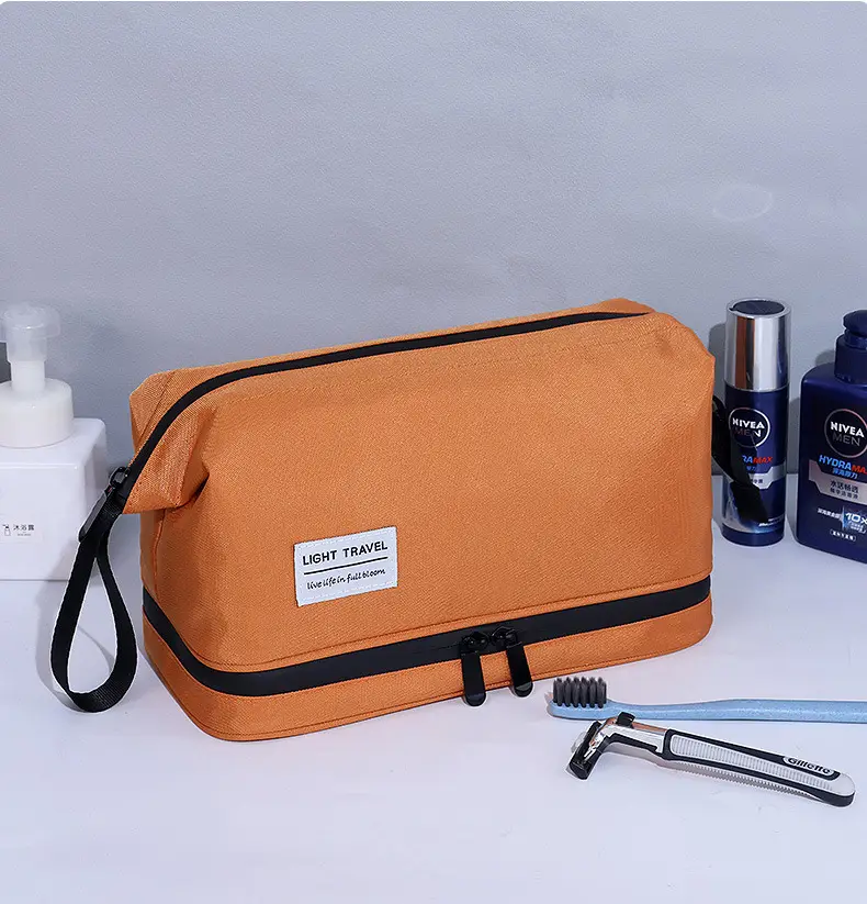 Handheld travel bag wet and dry separation for traveling, high quality organizer bag, cosmetic bag — chobi 13