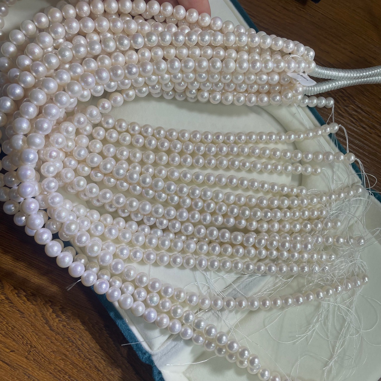 Organic accessory from pearl, accessories, necklace, 8-9mm, DIY — chobi 26