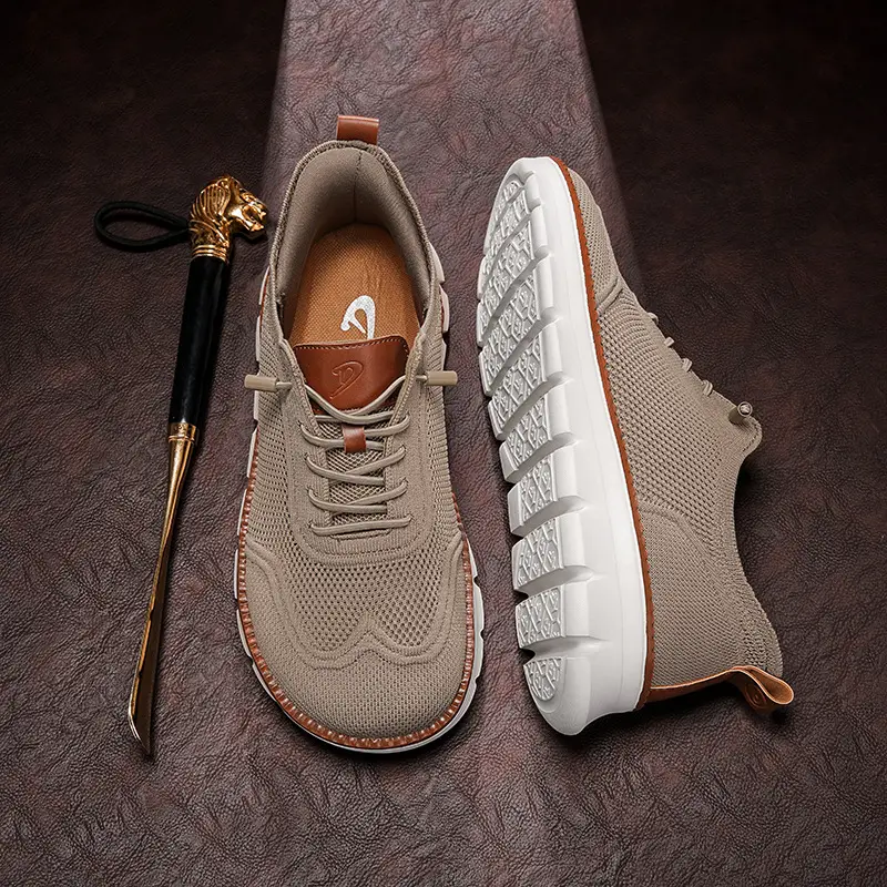 (Cross-border trading), lightweight loafers, comfortable sneakers, breathable casual footwear, made with flyknit technology, (Physicals) — chobi 23