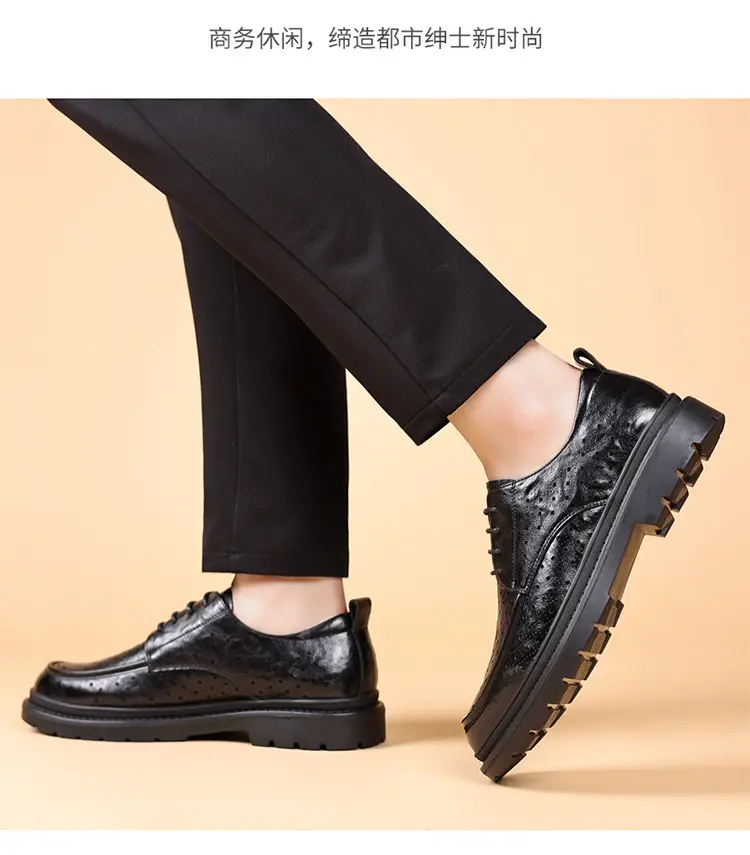 Classic suit jacket, men's summer shoes, breathable casual footwear English style for leisure, Collection Year 2025 — chobi 15