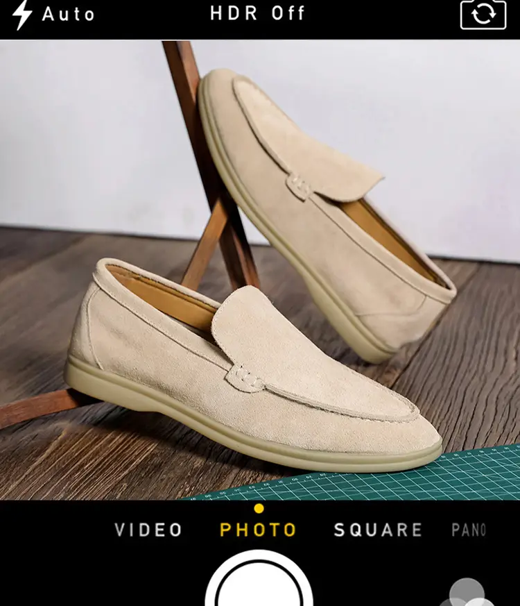 Autumn loafers low-cut, suede shoes, slip-ons flat, trend of season, easy to put on — chobi 3