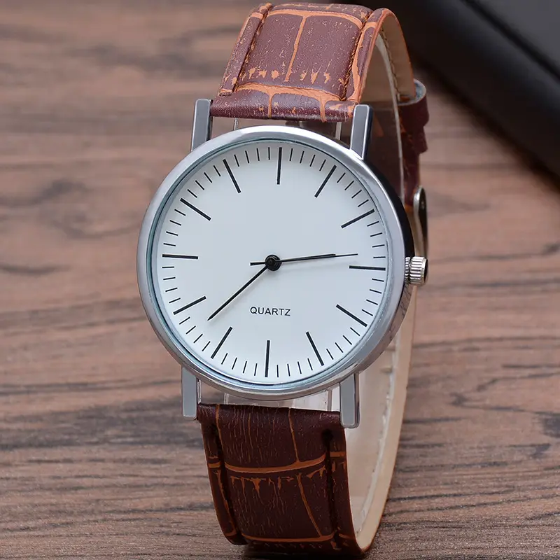 Men's quartz watch, glossy strap — chobi 12