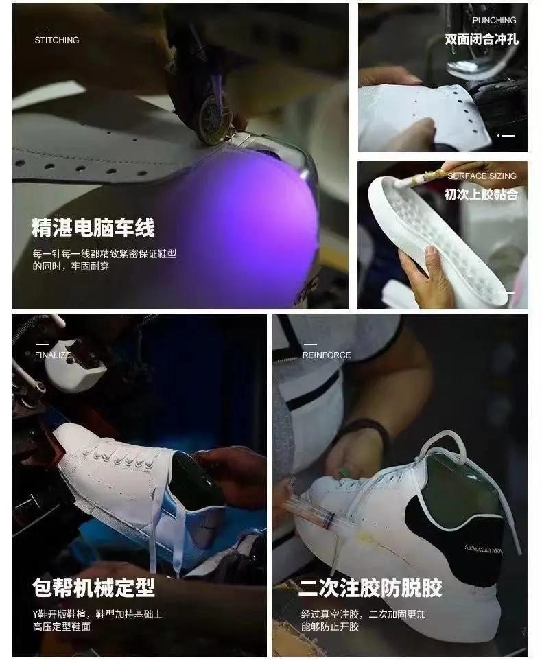 Fashionable white sneakers platform with chunky sole for leisure for men and women, height increasing — chobi 2