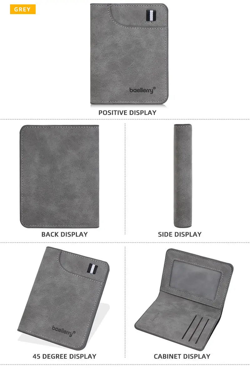 Ultra thin short small wallet, suede card holder for students — chobi 8