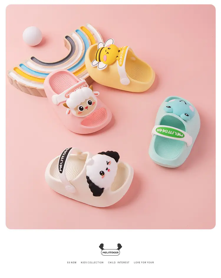 (Wholesale), cartoon wear-resistant breathable children's Crocs-style slippers for early age for boys, sandals, suitable for indoor and outdoor use — chobi 23