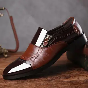 Men's winter classic suit jacket, insulated slip-ons, universal casual wedding shoes, plus size — chobi 2