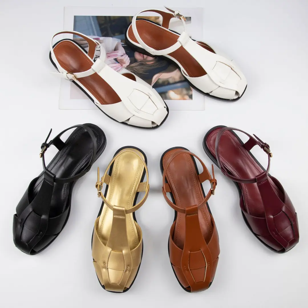 (Cross-border trading), women's sandals flat, women's slippers, Collection Year 2026, closed toe — chobi 3