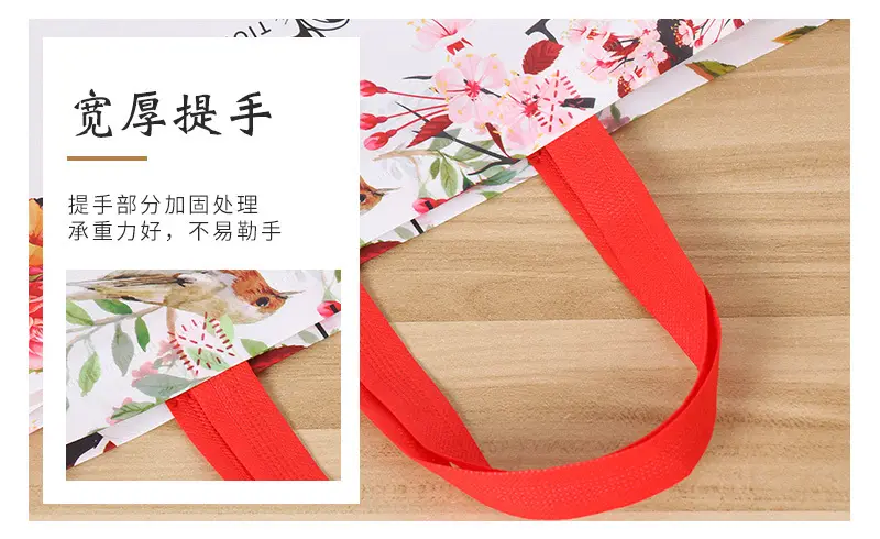 Folding linen bag non-woven cloth, cloth bag, shopping bag, Birthday gift — chobi 13