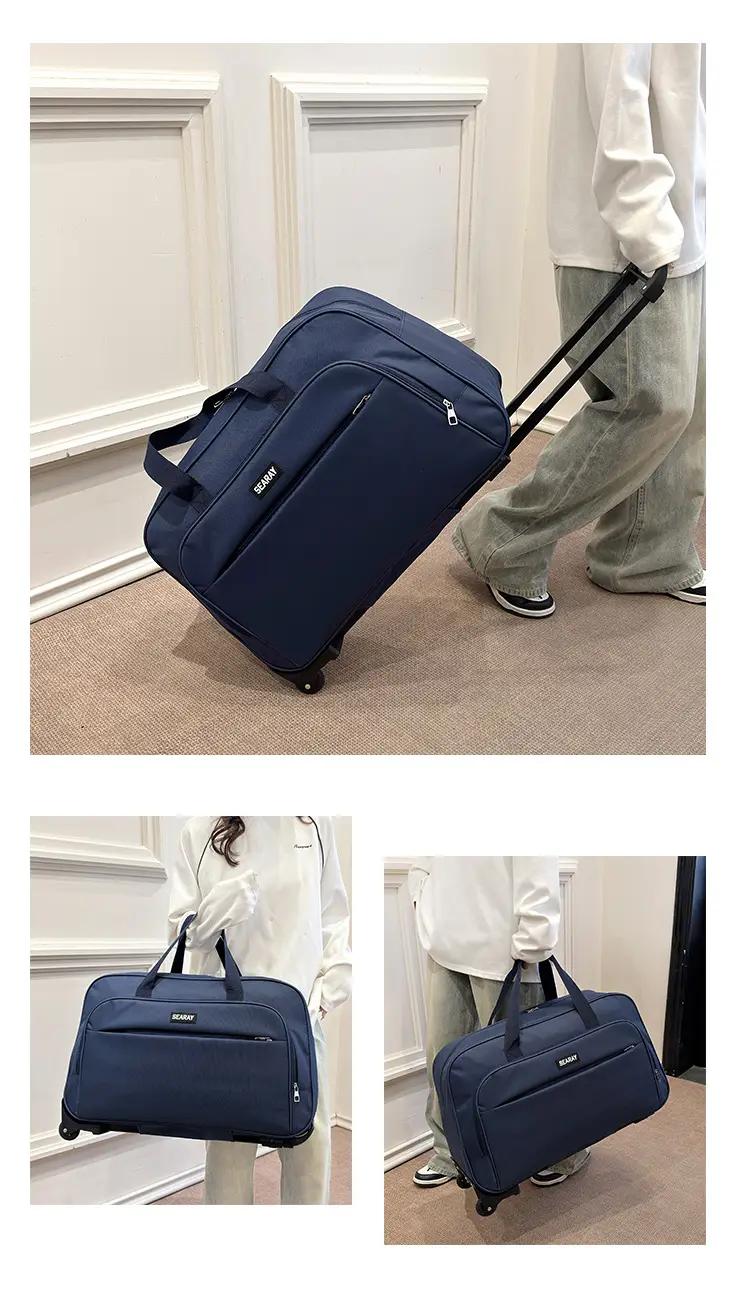 Suitcase, handheld capacious foldable travel bag for men and women — chobi 5