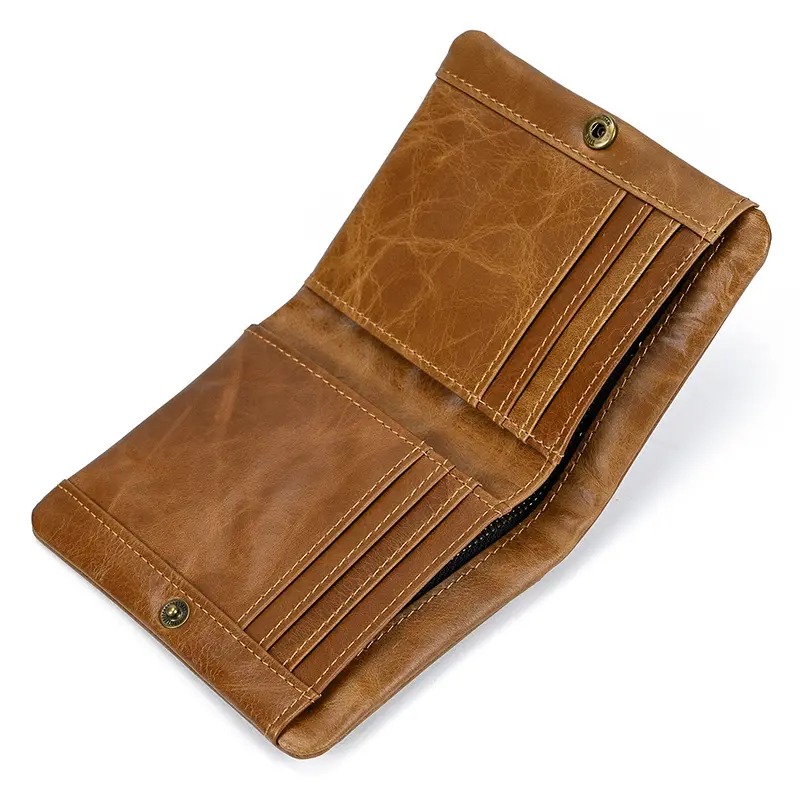Retro leather wallet for leisure, Amazon, genuine leather — chobi 34
