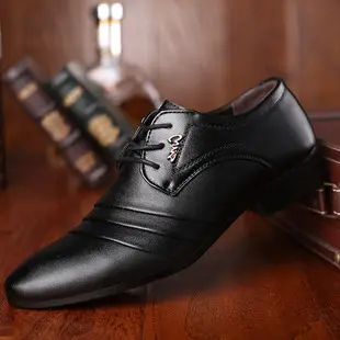 Men's winter classic suit jacket, insulated slip-ons, universal casual wedding shoes, plus size — chobi 3