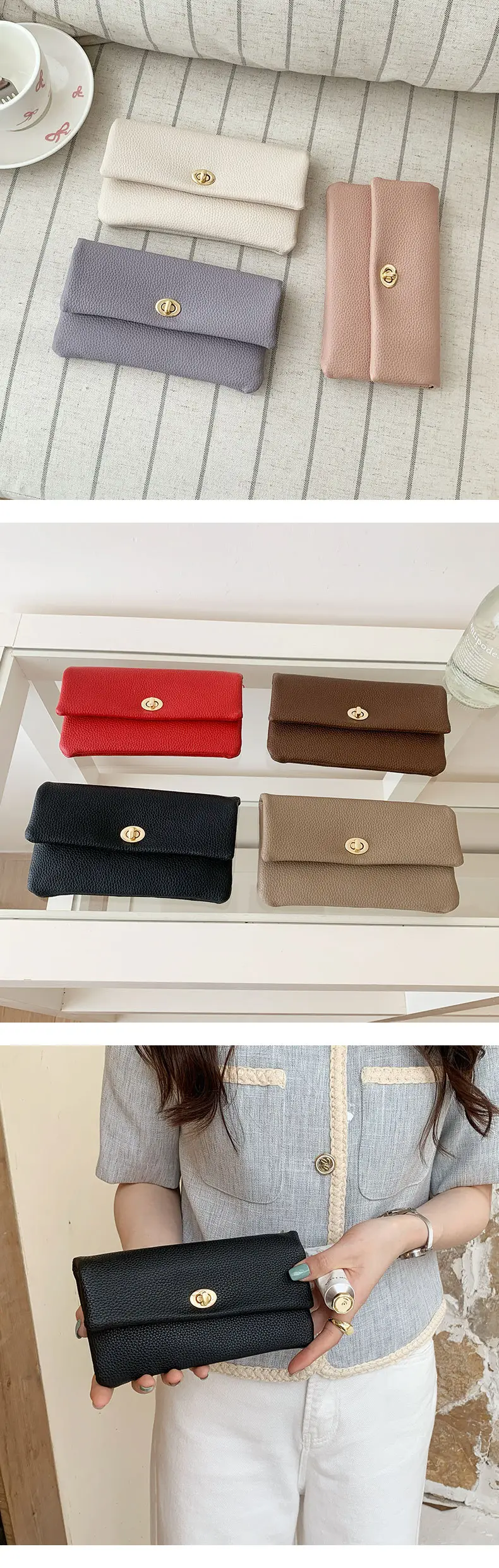 Wallet, shoulder bag, long card holder — chobi 5