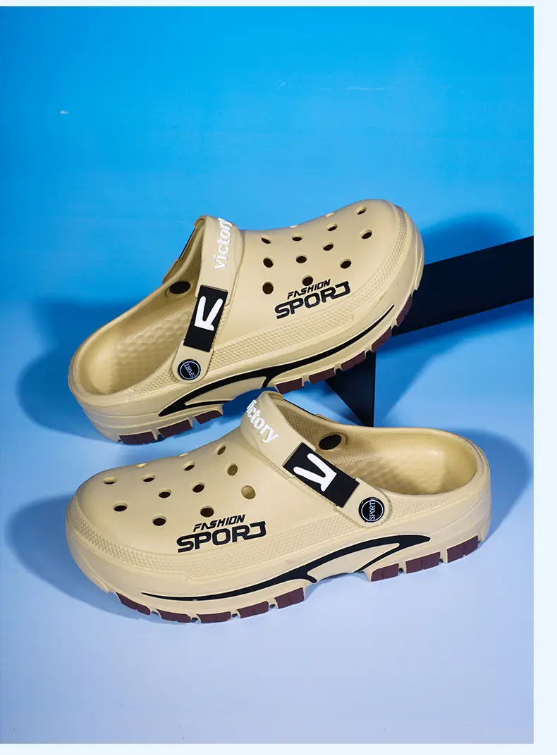 (Cross-border trading), fashionable lightweight sandals, summer trend Crocs-style slippers, beach casual footwear, closed toe, suitable for outdoor we — chobi 13
