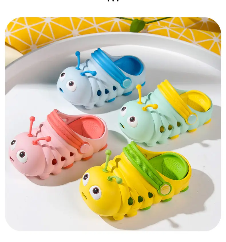 (Wholesale), children's cartoon Crocs-style slippers, breathable mule, sandals, soft sole — chobi 10
