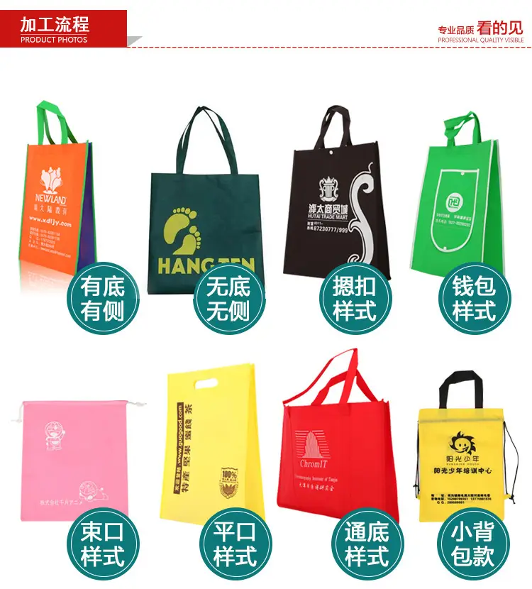 Cloth bag non-woven cloth, linen bag, folding shopping bag — chobi 9