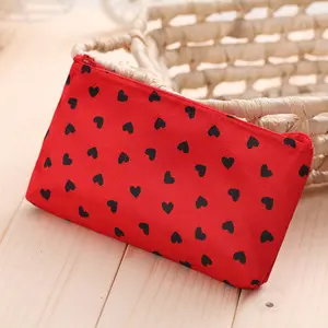 Cosmetic bag, storage system, wallet, hand loop bag, small clutch bag with zipper, cosmetic lipstick, South Korea — chobi 4