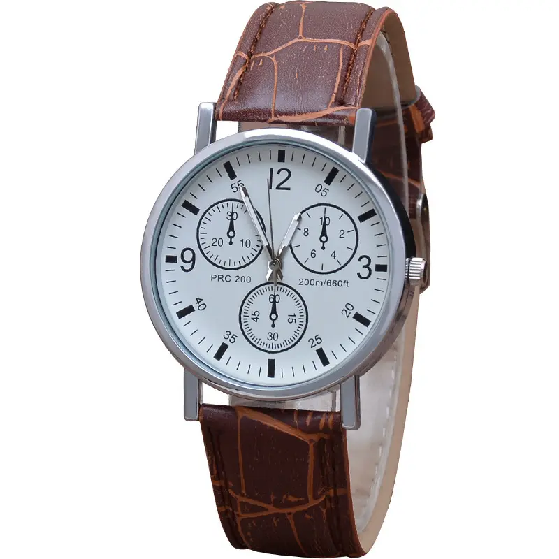 Men's quartz watch, glossy strap — chobi 18