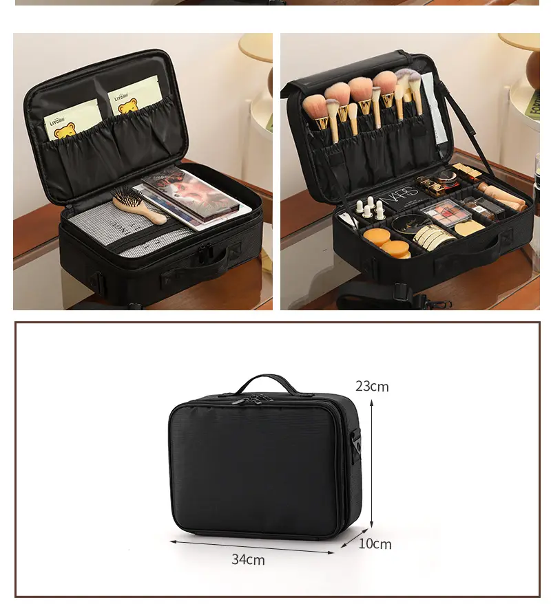 Capacious cosmetic bag, handheld shoulder bag for traveling, brand organizer bag for manicure — chobi 22