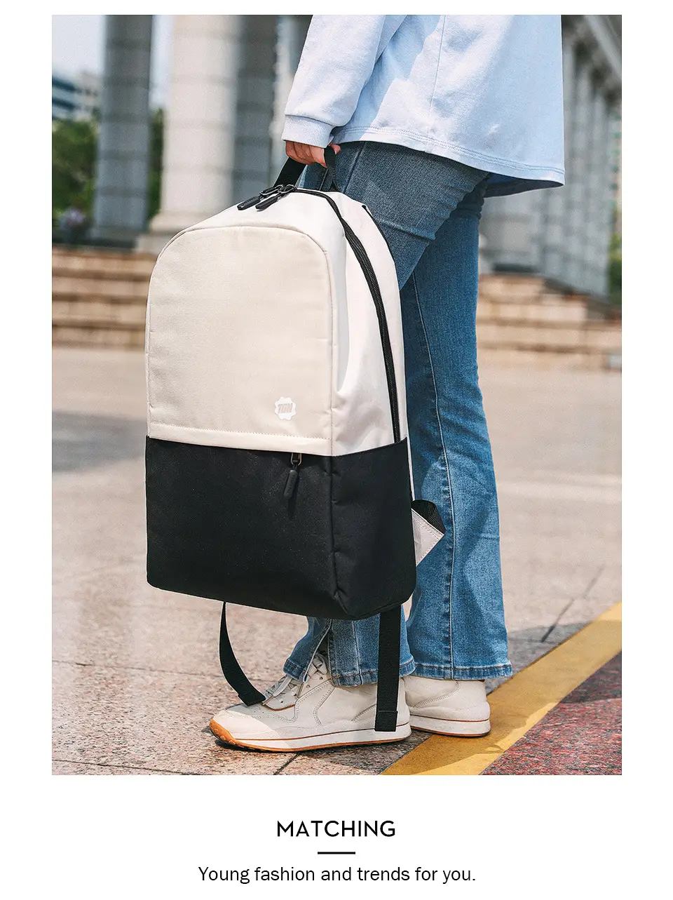 Laptop for traveling, trend backpack for students, sports capacious school bag — chobi 14
