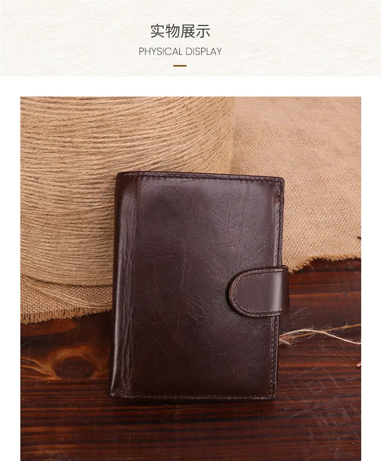 (Cross-border trading), wallet, retro capacious small clutch bag, leather card holder, high-end — chobi 18