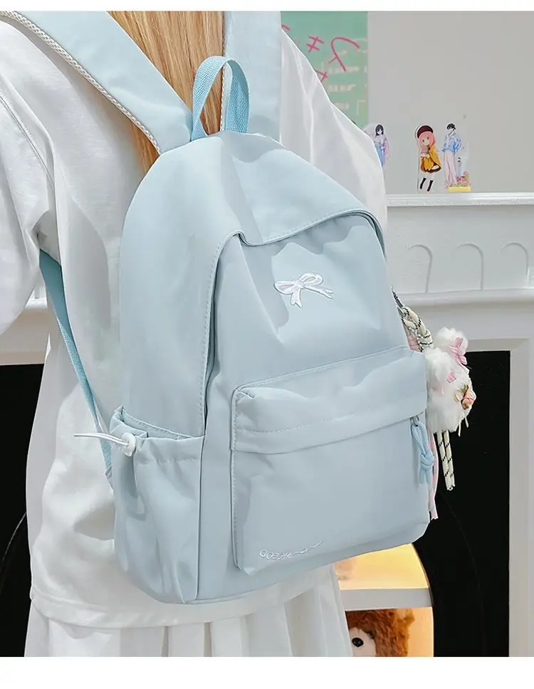 Backpack, Japanese universal capacious fresh shoulder bag, for secondary school — chobi 34