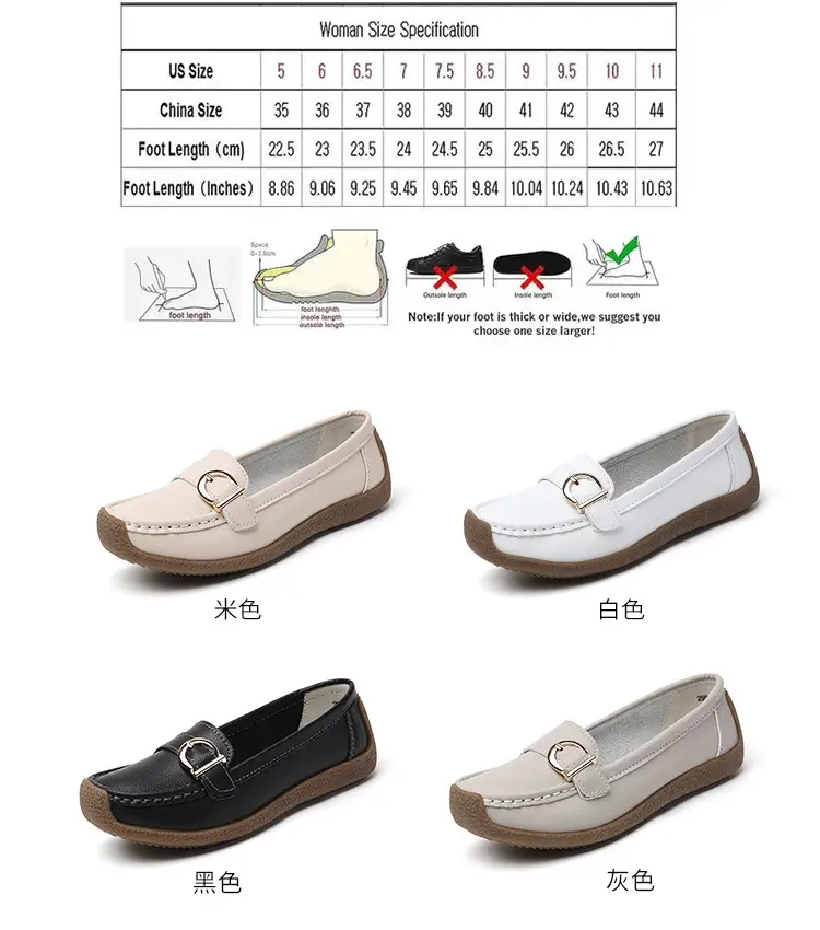 Casual women's loafers flat, comfortable “mom shoes”, Collection Year 2026, soft sole, plus size, non-slip sole — chobi 29