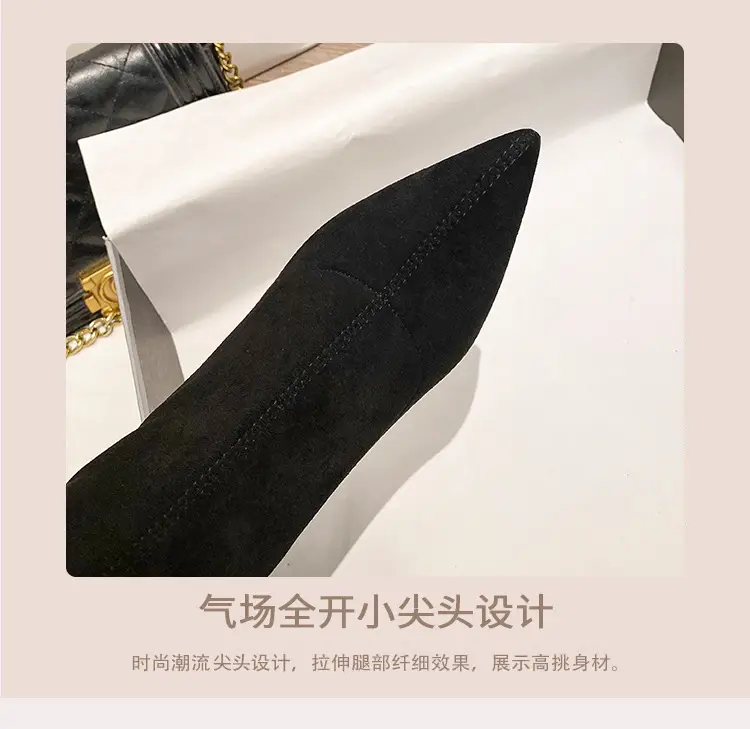 Fashionable demi-season high boots, high heels pointed-toe stiletto heels, 2025 years, mid-length — chobi 6