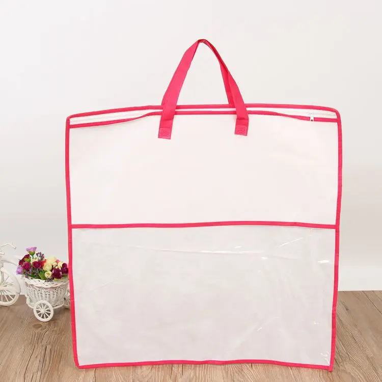 Pack non-woven cloth with zipper, dustproof duvet with down, storage bag, chain, linen bag — chobi 4