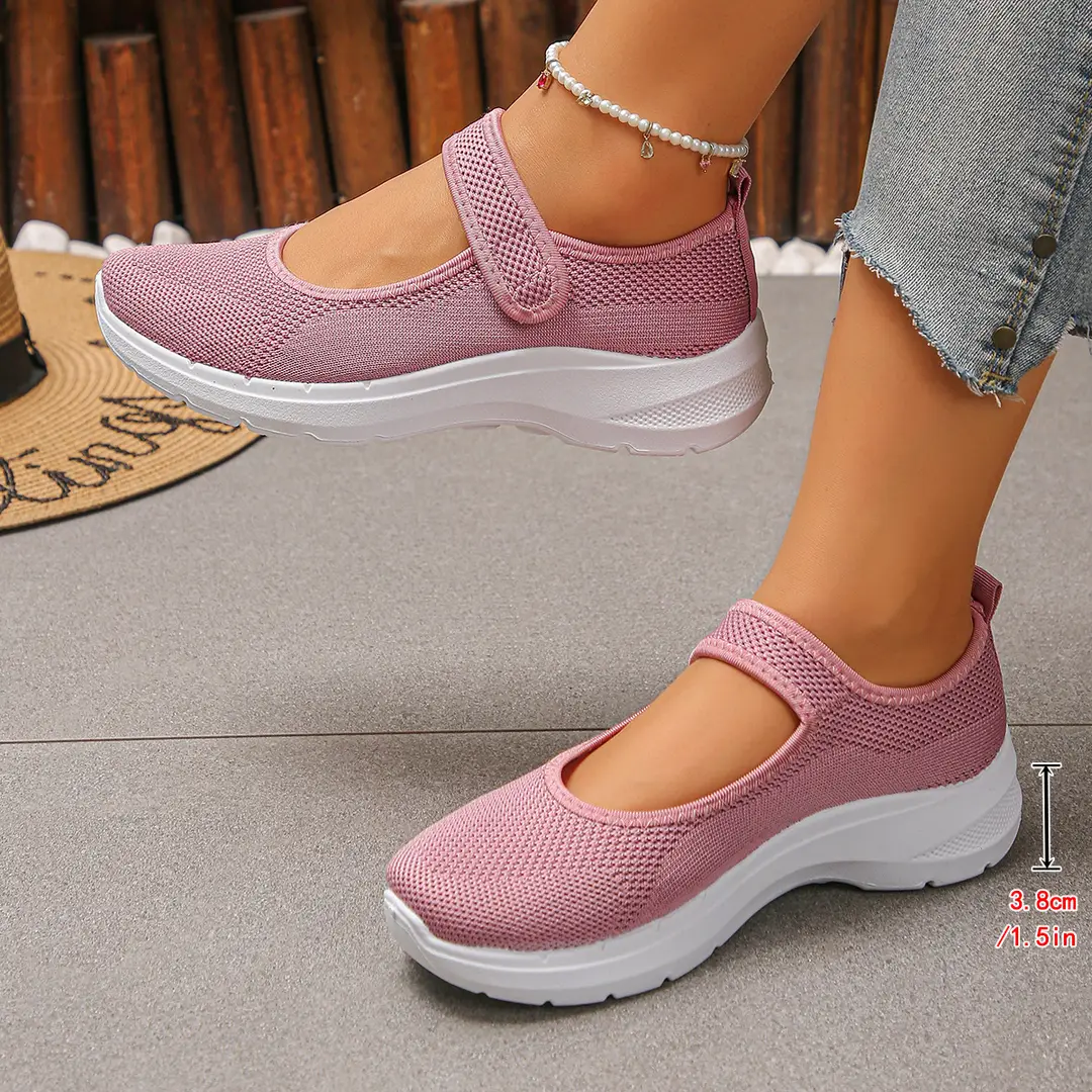 (Cross-border trading), Mary Jane shoes, breathable shoes, lightweight sneakers low-cut, casual women's walking shoes, plus size, for middle age, made — chobi 4