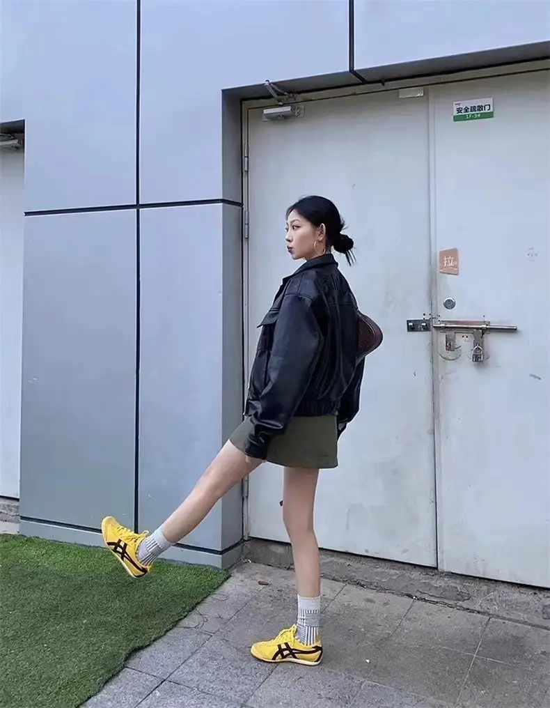 Cross-border Onizuka official website onslaught tiger flagship men's and women's one-step lazy moral training Forrest Gump white shoes — chobi 39
