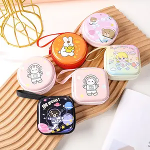 Cute cartoon wallet, card holder, headphones, organizer bag with zipper, small bag, Birthday gift — chobi 8