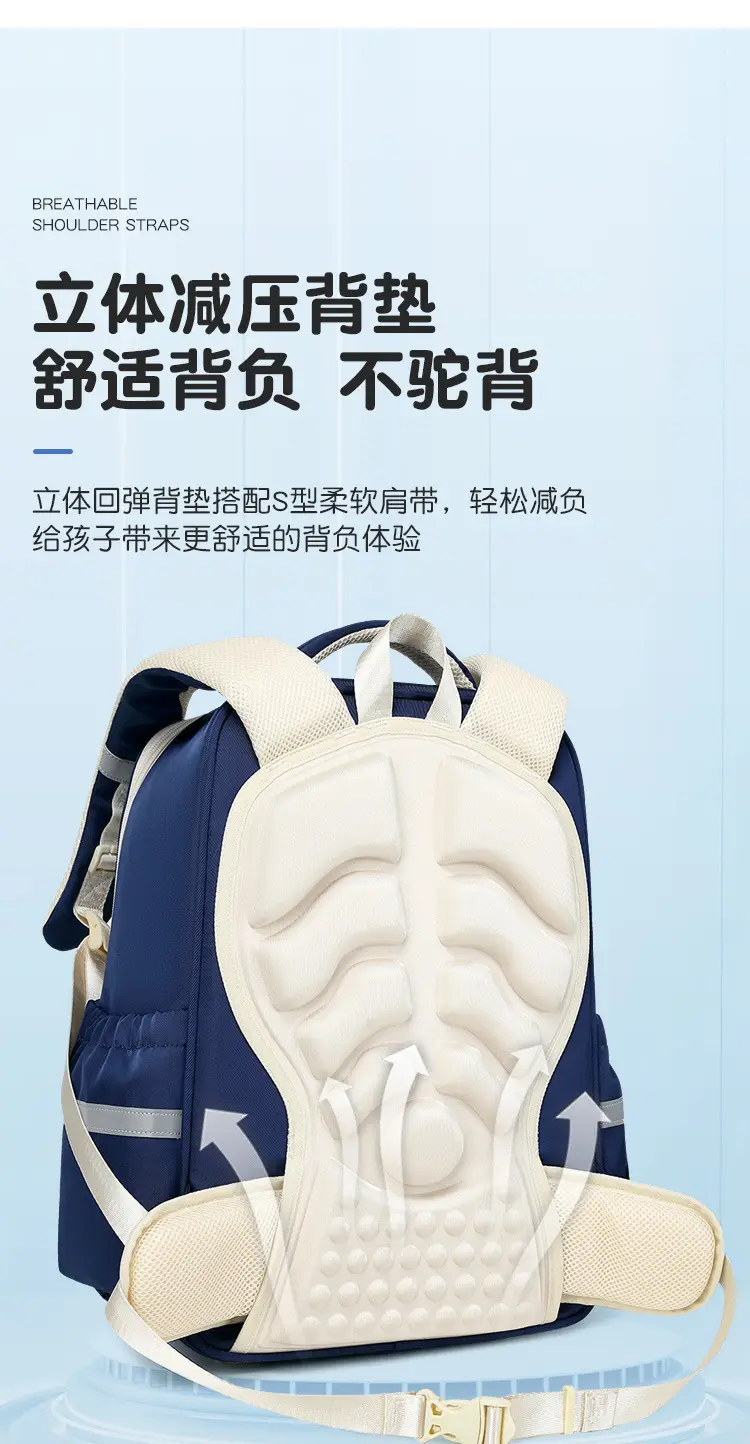School bag lightweight for students, module, massager, children's backpack, spine protection, 3-6 years — chobi 3