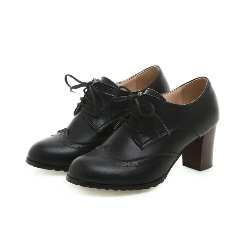Retro high heels heels, fashionable shoes, wide stable heel, suitable for spring and autumn, 2022 — chobi 9