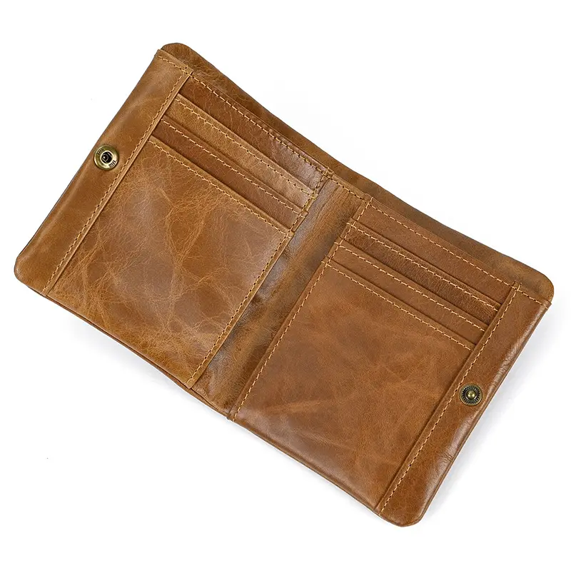 Retro leather wallet for leisure, Amazon, genuine leather — chobi 33