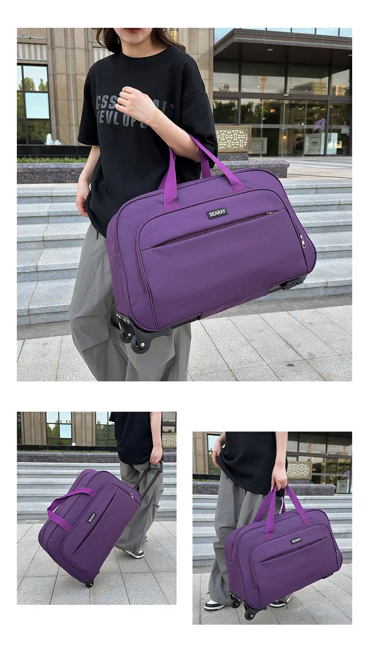 Suitcase, handheld capacious foldable travel bag for men and women — chobi 7