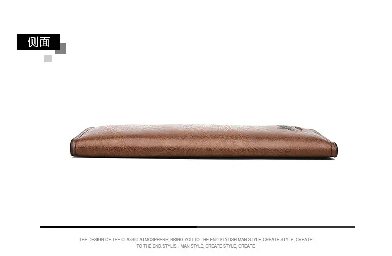 (Cross-border trading), jeep, men's long wallet, card holder, retro solid color bag — chobi 15