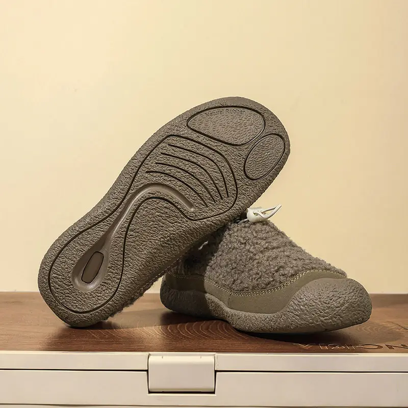 Women's shoes with soft soles and the same style as Cohen's sheep's hoof women's cotton shoes to keep warm and fall and winter new outdoor furry shoes — chobi 2