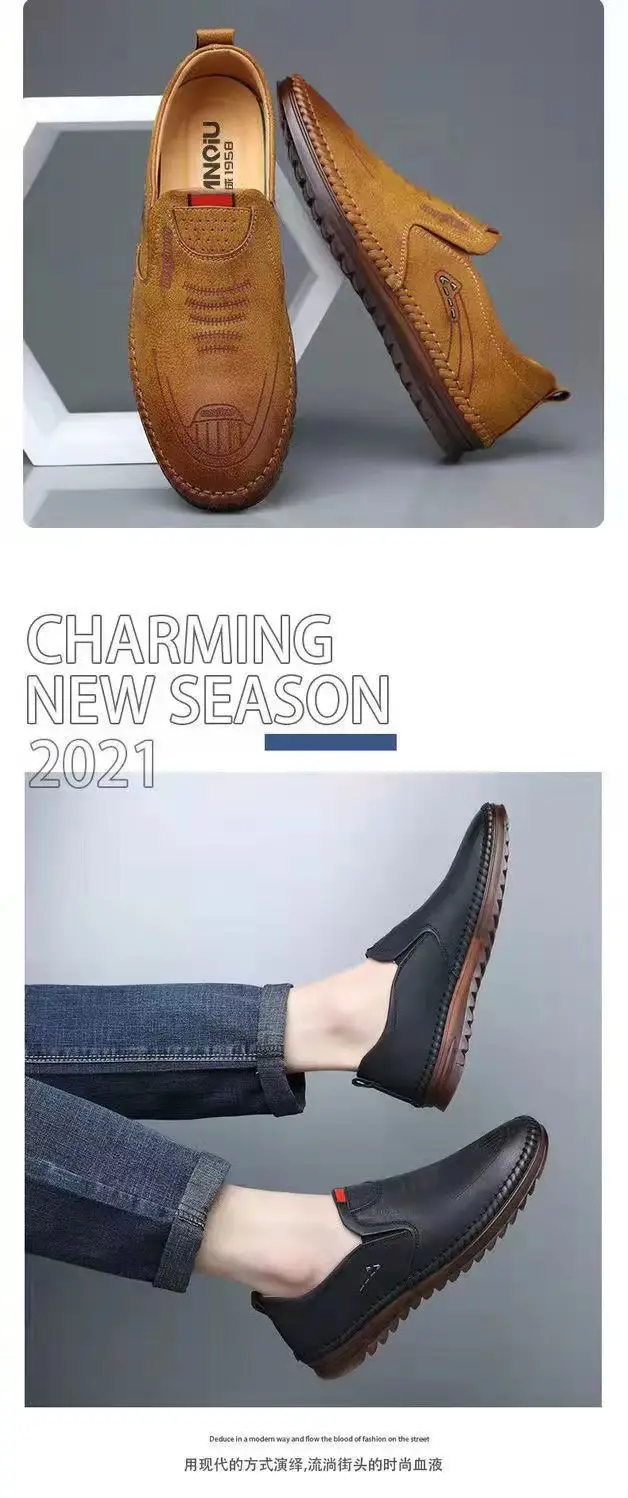 Casual shoes, breathable slip-ons, loafers, sneakers, simple and elegant design, round toe, high-quality style — chobi 14