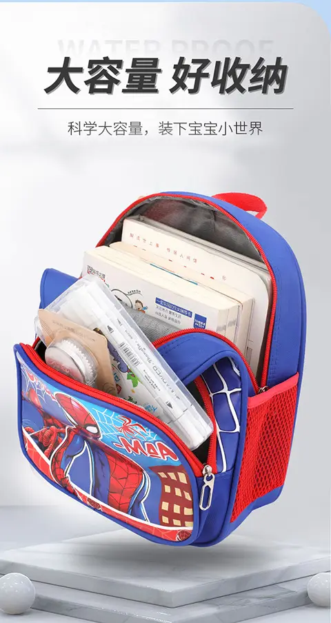 Cartoon handheld school bag, children's backpack, 3-5 years, spine protection — chobi 5