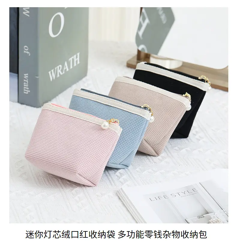 Brand handheld cosmetic bag, lipstick, set, capacious organizer bag, (Physicals) — chobi 2