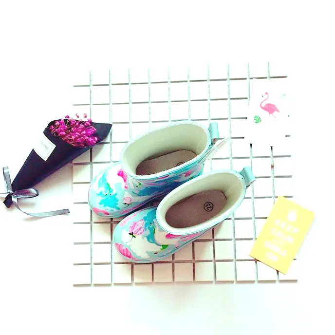 Promotion Cross -border INS Explosion Penguin Sky Horse Leopard Rain Rain Boots Rubber Waterproof ENBIHOUSE Children's Rain Shoes — chobi 14