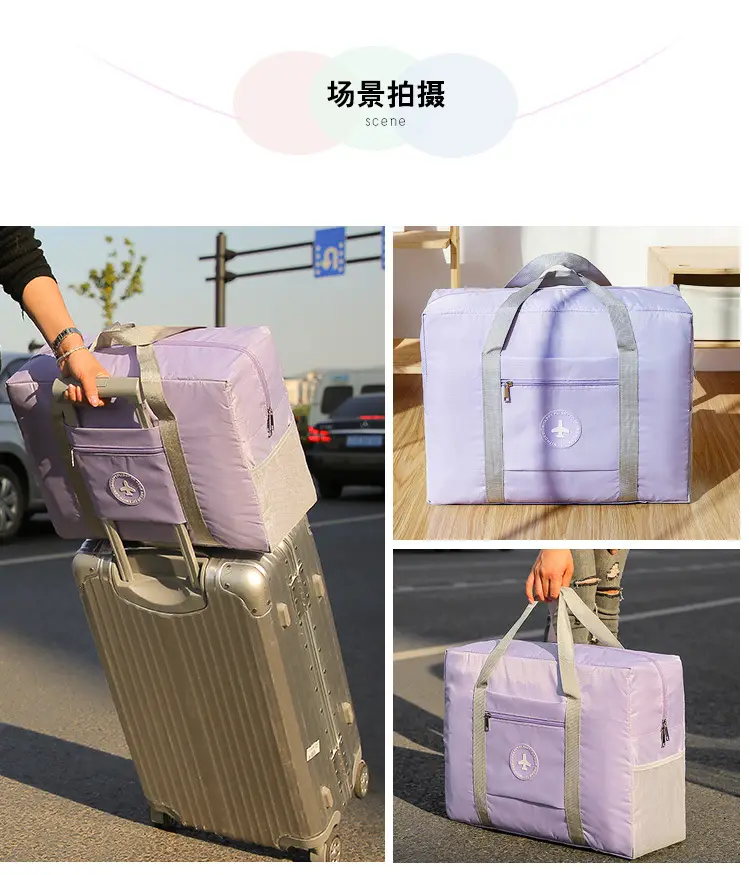 Capacious travel bag for traveling, duvet, airplane, luggage equipment bag, case bag, suitcase, organizer bag — chobi 9