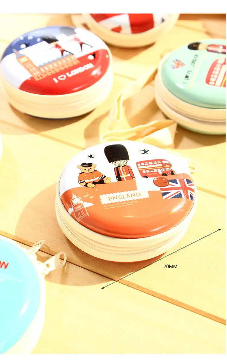 Cute cartoon wallet, card holder, headphones, organizer bag with zipper, small bag, Birthday gift — chobi 18